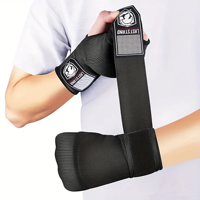 MMA Half Finger Gel Boxing Glove - Muay Thai Training Hand Wrap with Wrist Strap 🥊