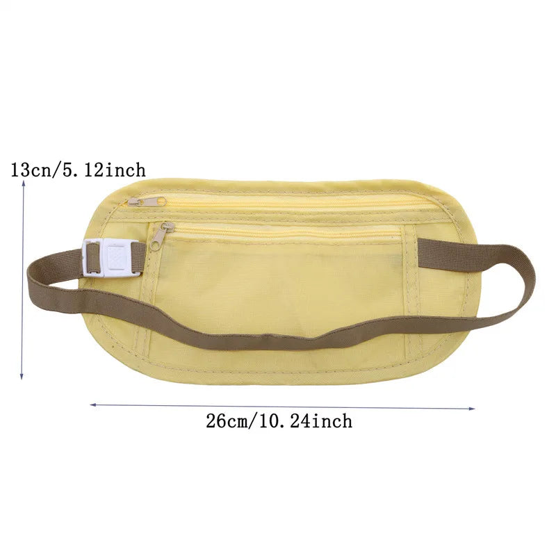 Invisible Travel Money Belt 💼 | Hidden Waist Bag for Running, Hiking & Travel 🏃✈️
