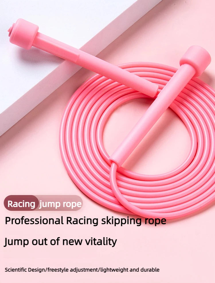 2.8M PVC Speed Skipping Rope 🏃‍♂️🔥 Adjustable Jump Rope for Adults & Kids | Fitness, Weight Loss & Gym Workouts