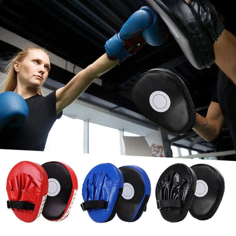 PU Leather Kickboxing Gloves & Punch Target Bag for MMA, Karate, Muay Thai & Sanda Training (Adults & Kids)