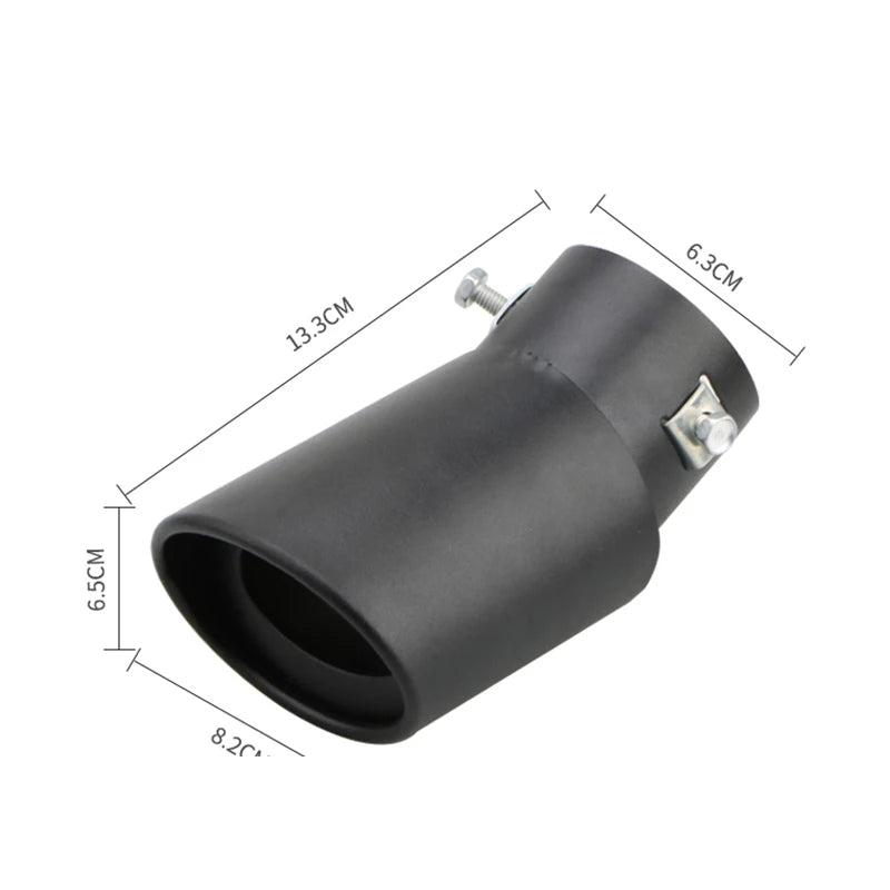 2.5" Stainless Steel Chrome Exhaust Tip for Cars - Universal Muffler Tailpipe Tip Upgrade
