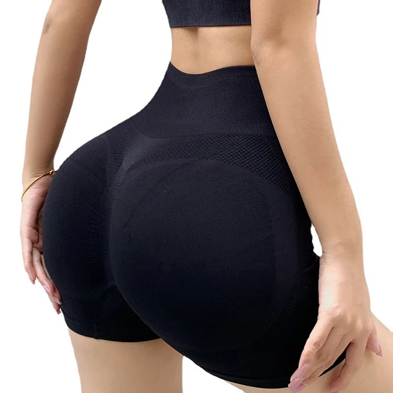 High Waist Push-Up Gym Shorts for Women – Yoga, Fitness, Running, Cycling Activewear 💪🧘‍♀️