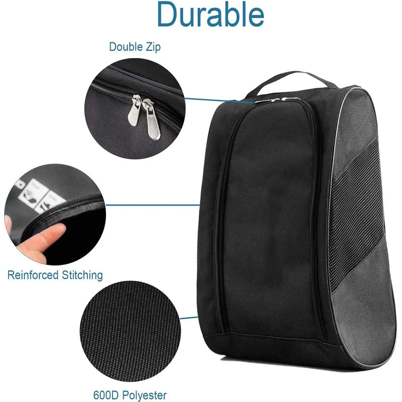 Portable Sports Shoe Bag 🏈⚽ – Waterproof Football, Golf & Basketball Boot Bag for Men, Women, Boys & Girls