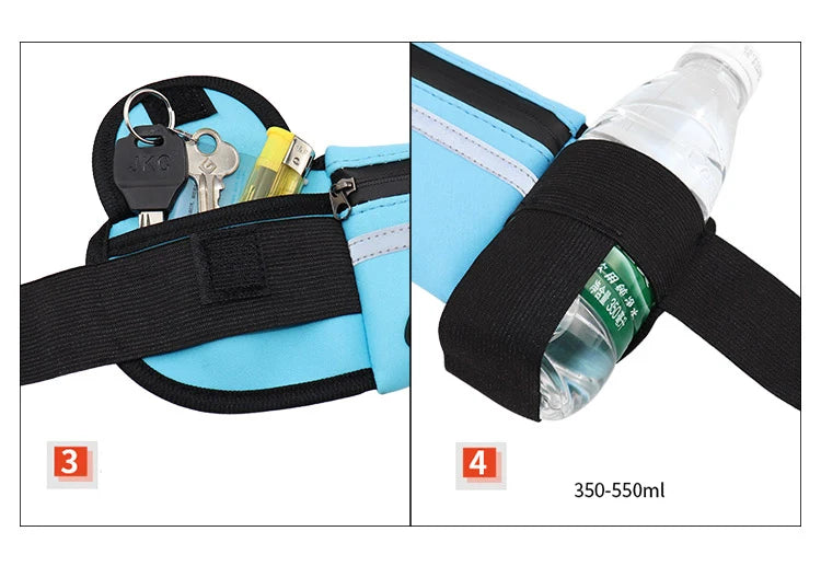 Running Waist Bag – Sports Fanny Pack for Women & Men 🏃‍♀️🏃‍♂️ | Phone Holder for Jogging, Gym, Cycling 🚴‍♀️