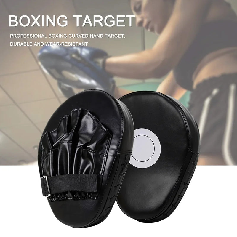 PU Leather Kickboxing Gloves & Punch Target Bag for MMA, Karate, Muay Thai & Sanda Training (Adults & Kids)
