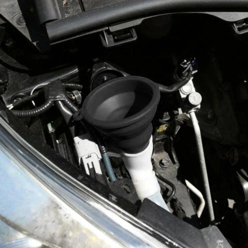 🌟 Universal Silicone Foldable Car Engine Funnel – Portable Auto Fluid Change Funnel for Oil & Washer Fluid 🚗