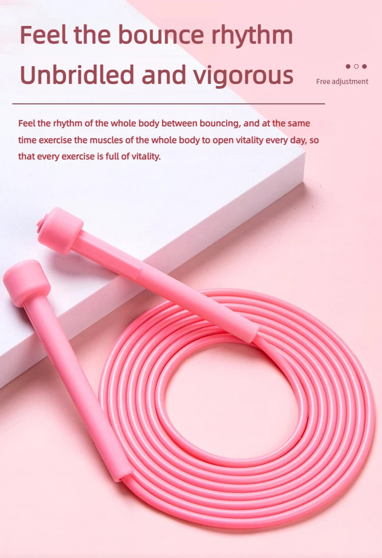 2.8M PVC Speed Skipping Rope 🏃‍♂️🔥 Adjustable Jump Rope for Adults & Kids | Fitness, Weight Loss & Gym Workouts