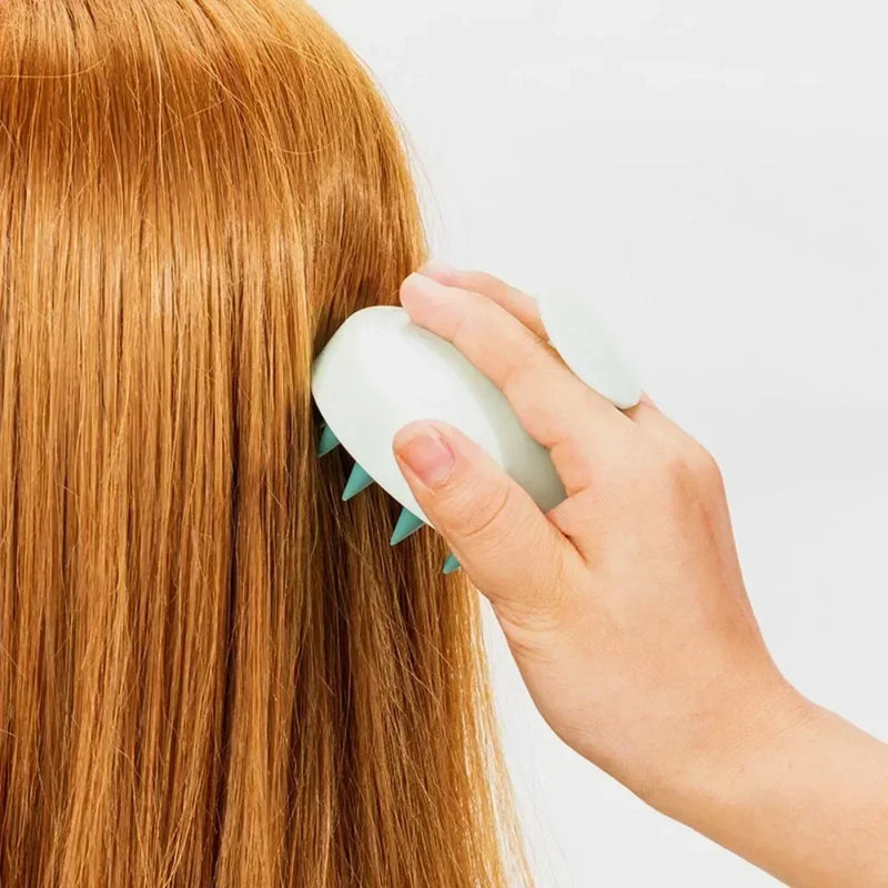 Silicone Scalp Massager Brush 🛁 | Hair Washing & Shampoo Scrubber for Healthy Scalp & Growth