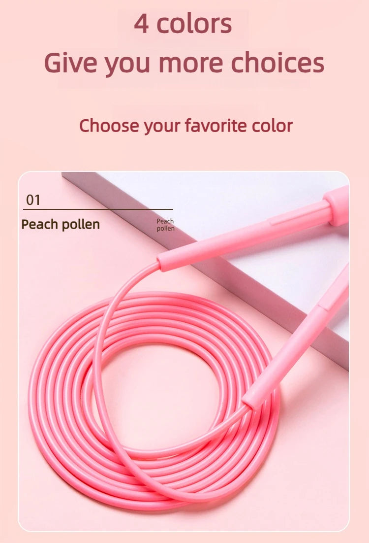 2.8M PVC Speed Skipping Rope 🏃‍♂️🔥 Adjustable Jump Rope for Adults & Kids | Fitness, Weight Loss & Gym Workouts