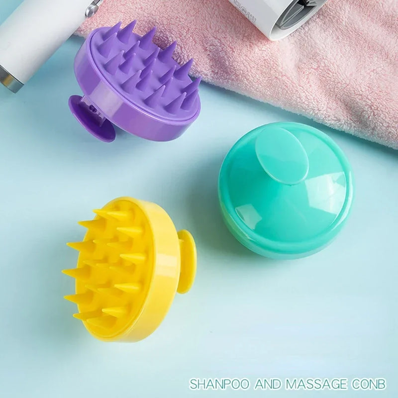 Silicone Scalp Massager Brush 🛁 | Hair Washing & Shampoo Scrubber for Healthy Scalp & Growth