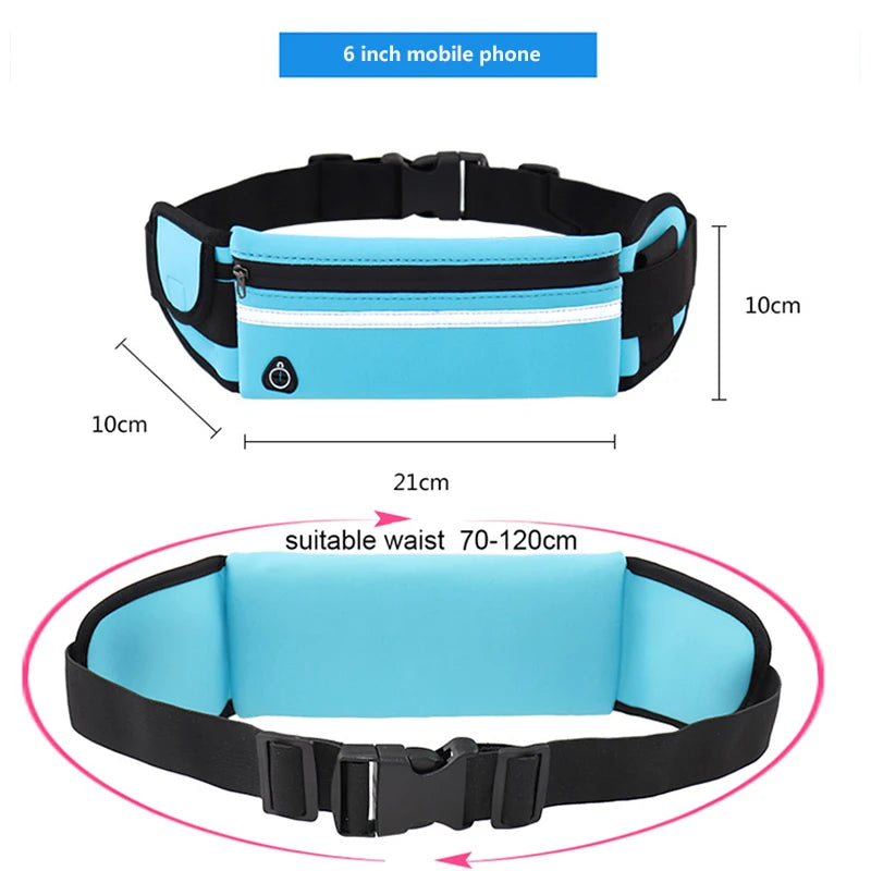 Running Waist Bag – Sports Fanny Pack for Women & Men 🏃‍♀️🏃‍♂️ | Phone Holder for Jogging, Gym, Cycling 🚴‍♀️