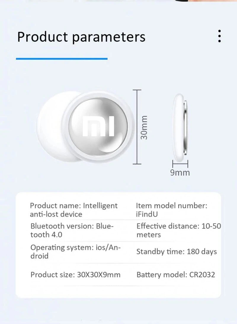 Xiaomi Smart Finder 🔍 Mini Bluetooth 5.0 GPS Tracker – Anti-Lost Device for Kids, Pets, Wallet & Keys