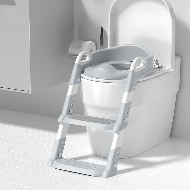 Children’s Potty Training Seat with Step Ladder 🚽👶 | Foldable Toddler Toilet Trainer for Boys & Girls