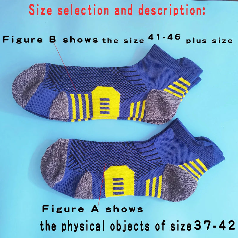 3 Pairs Non-Slip Quick-Drying Fitness & Running Socks for Men & Women - Basketball Training Socks 🏃‍♂️🏀