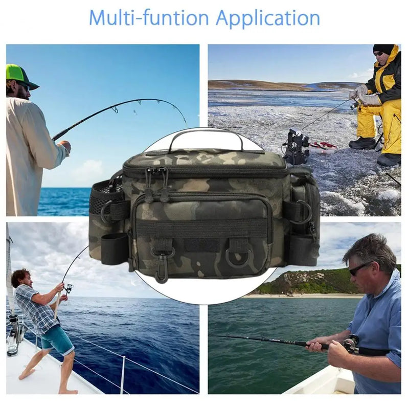 ProCatch™ Fishing Tackle Shoulder Bag 🎣 – Portable Rod Holder & Outdoor Gear Organizer