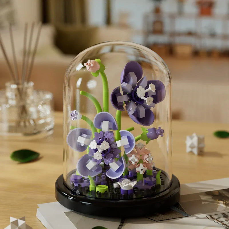 🌸 Flower Bouquet Bonsai Building Blocks Set – DIY Artificial Plant Toy for Kids & Home Decor 🌿