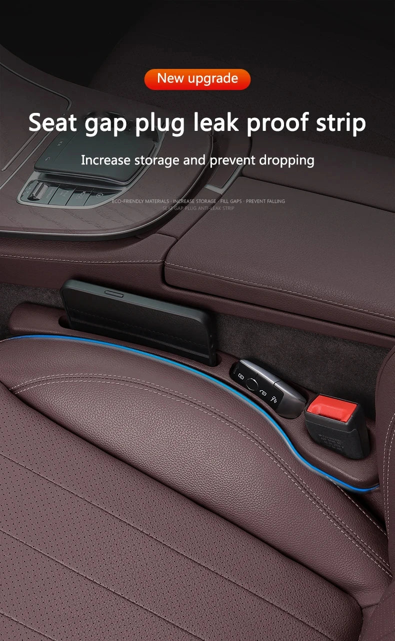 2pcs Car Seat Gap Filler Organizer Waterproof Car Seat Gap Plug Strip with 2 Grooves – Auto Interior Accessories 🚗