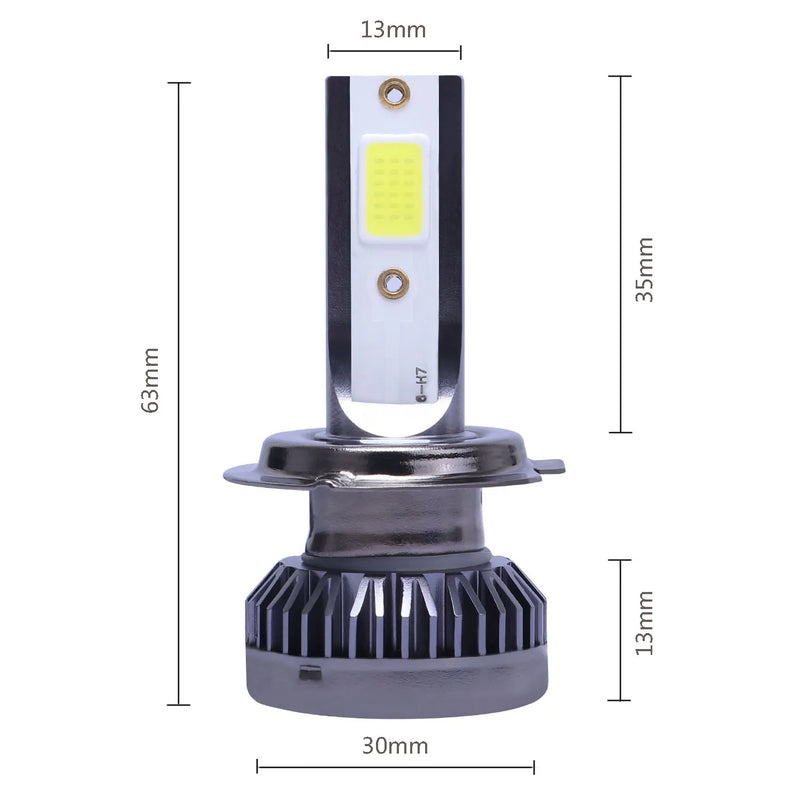 2PCS 20000LM LED Car Headlight Bulbs – H4 H7 H1 H8 H11 9005 9006 9004 H3 H13 – 12V Super Bright Turbo LED Lights