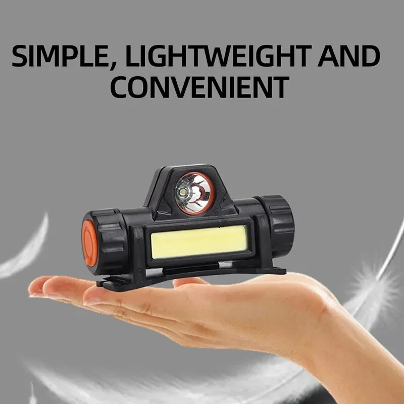 🔥 Ultra Bright COB LED Rechargeable Headlamp – USB Magnetic & Waterproof Head Torch for Outdoor, Fishing & Camping
