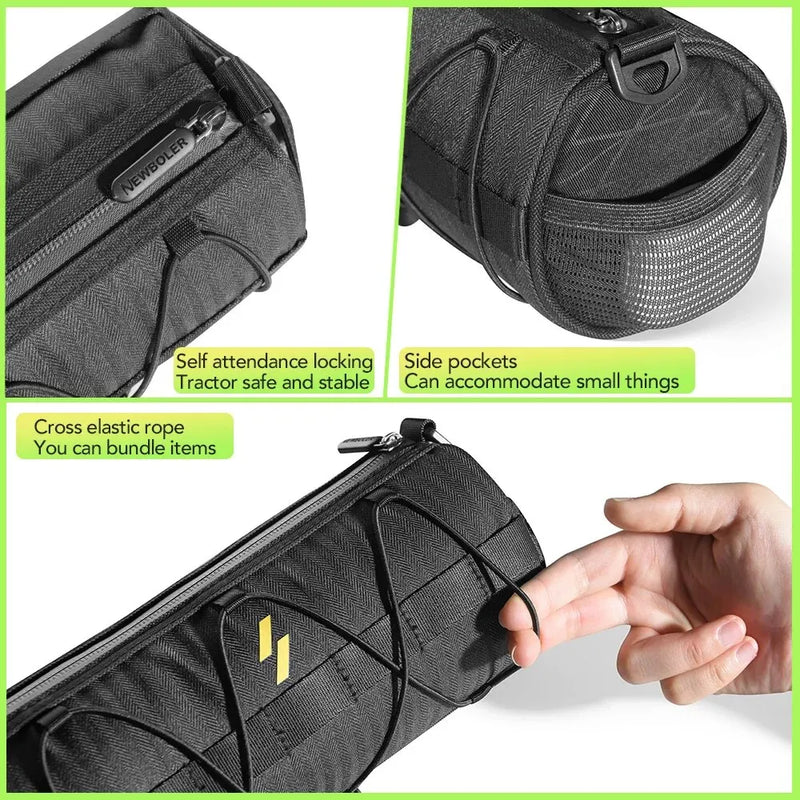 NEWBOLER 🚴‍♂️ Multifunction Bike Handlebar Bag | Waterproof Frame Pannier & Shoulder Bag