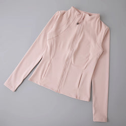 Women's Yoga Jacket – Stand Collar, Long Sleeve, High Stretch Workout Top 🧘‍♀️💪