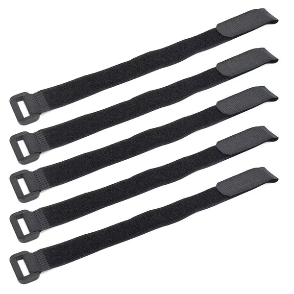5pcs Universal Bike Handlebar Strap – Nylon Flashlight Holder & Tie-Down Bands