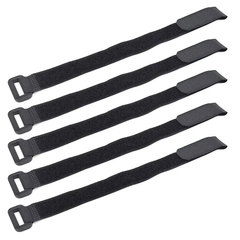 5pcs Universal Bike Handlebar Strap – Nylon Flashlight Holder & Tie-Down Bands
