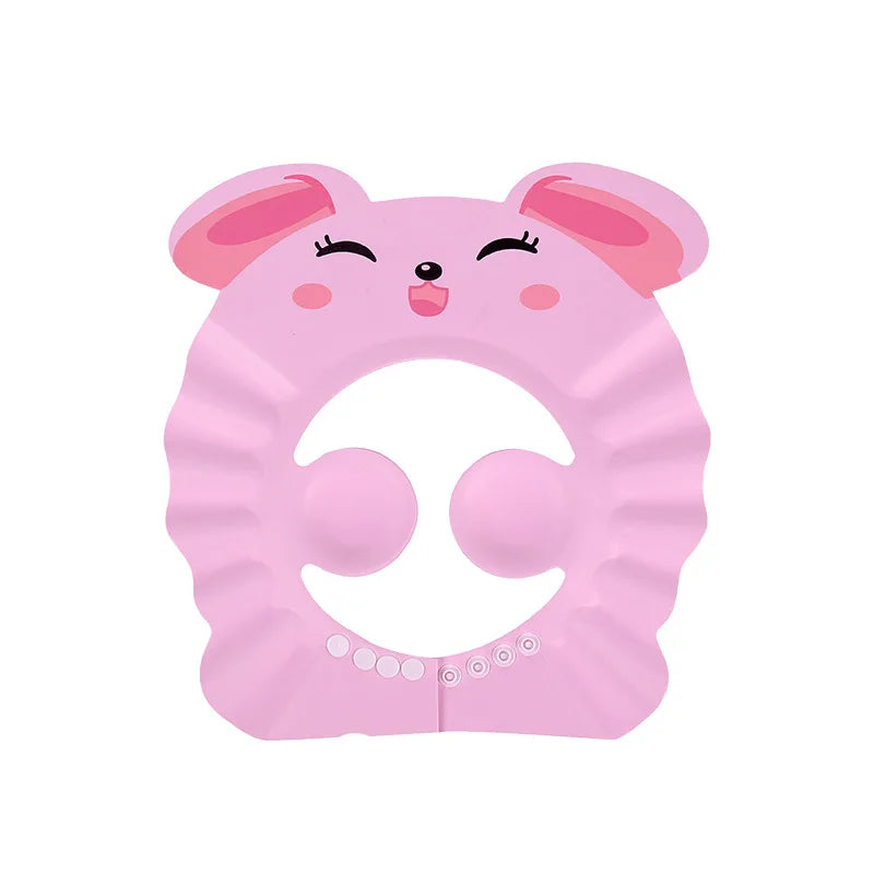 Adjustable Baby Shower Cap 👶 – Tear-Free Kids Shampoo Hat with Ear & Eye Protection for Bath Time