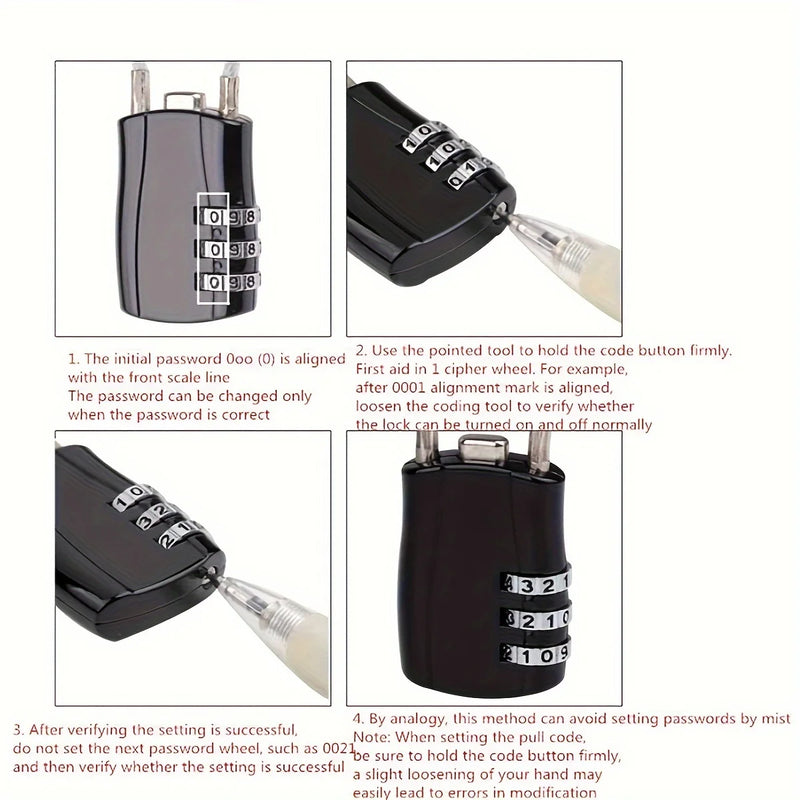🔒 SecureLock™ Combo Travel & Gym Password Lock – For Luggage, Lockers, Toolboxes