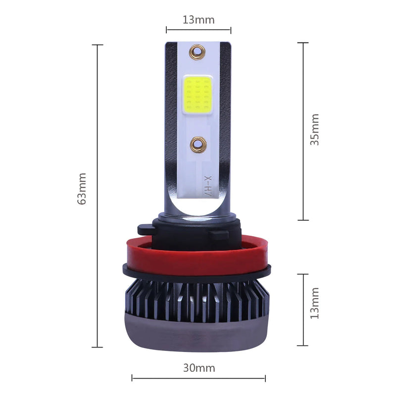 2PCS 20000LM LED Car Headlight Bulbs – H4 H7 H1 H8 H11 9005 9006 9004 H3 H13 – 12V Super Bright Turbo LED Lights