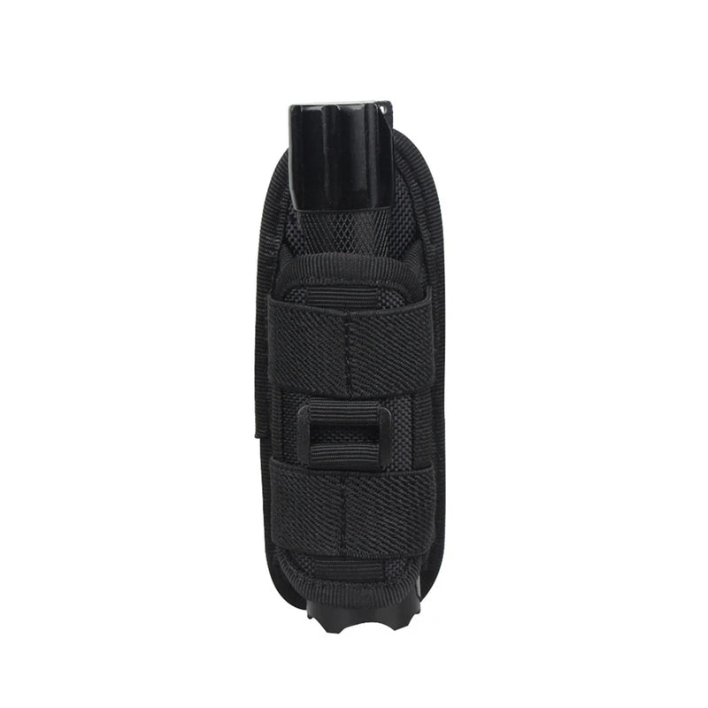 Tactical 360° Rotating Flashlight Holster – Durable Belt Torch Pouch for Hunting, Survival & Outdoor Gear