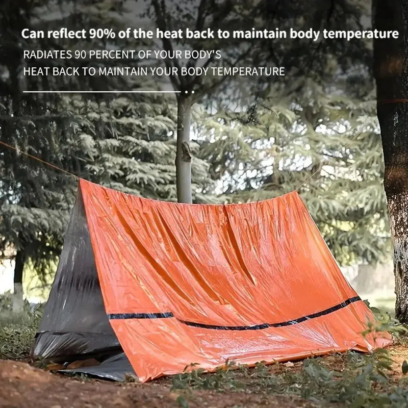 Emergency Mylar Thermal Sleeping Bag – Ultra Waterproof, Lightweight Survival Blanket for Camping & Hiking