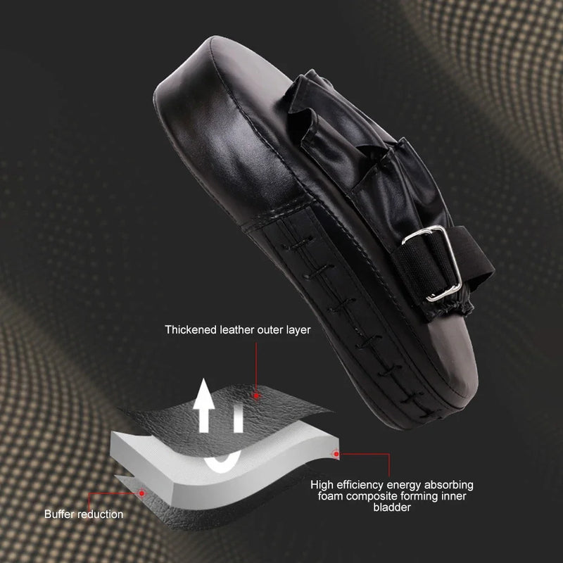 PU Leather Kickboxing Gloves & Punch Target Bag for MMA, Karate, Muay Thai & Sanda Training (Adults & Kids)