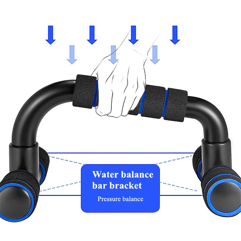 U-Shaped Push-up Rack with Hand Sponge Grip – Fitness Equipment for Home Gym & Muscle Training 💪