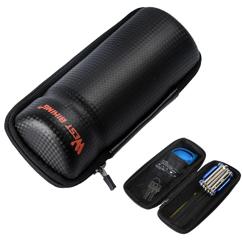 🚴 WEST BIKING Bike Tool Capsule – Bottle Cage Storage for Repair Kit, Keys & Cycling Essentials