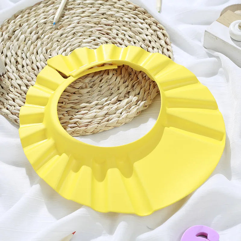 Adjustable Baby Shower Cap 👶 – Tear-Free Kids Shampoo Hat with Ear & Eye Protection for Bath Time