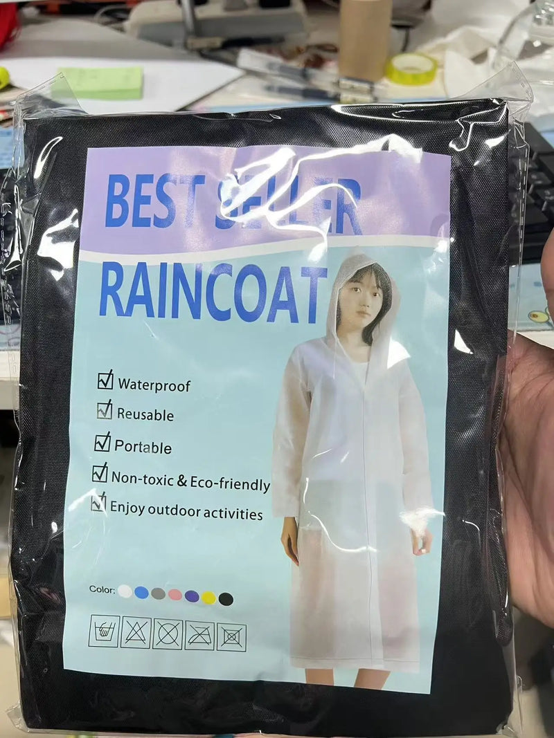 ClearShield™ Disposable Full-Body Raincoat – Unisex, Portable & Waterproof 🌧️🧥
