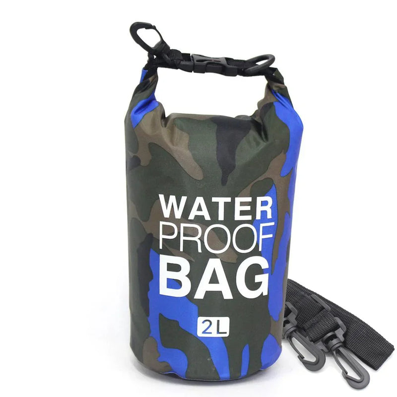 30L Camouflage Waterproof Dry Bag 🌊 | PVC-Coated Sack for Rafting, Trekking & Diving Adventures