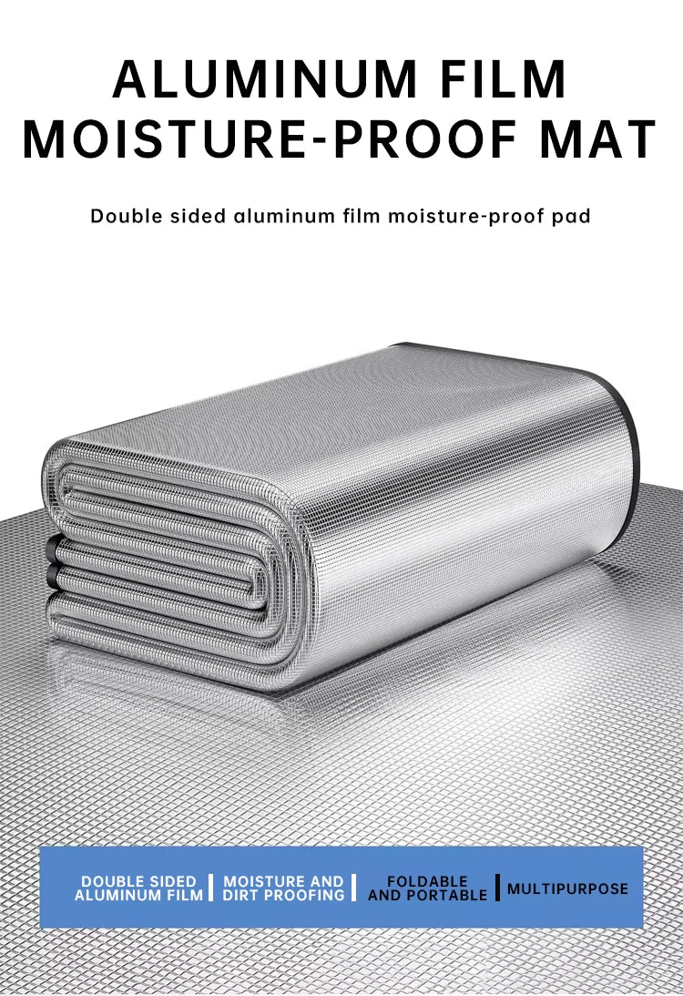 Waterproof Outdoor Picnic Mat 🏕️ | Double-Sided Aluminum Camping & Beach Blanket