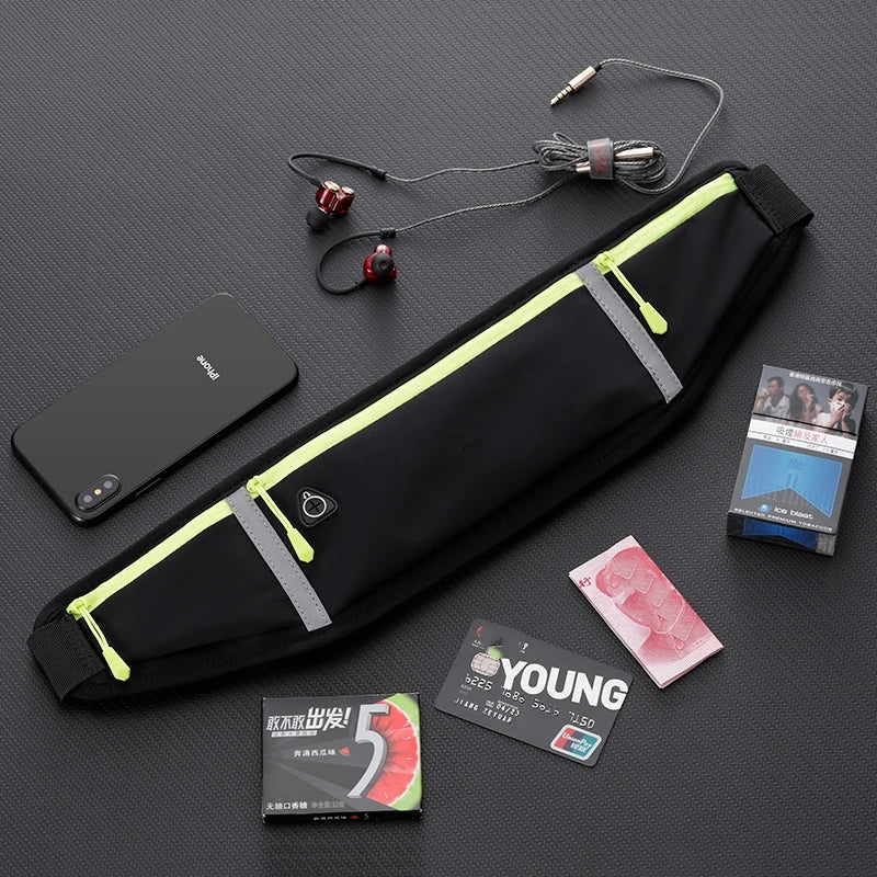 Ultra-Slim Waterproof Running Phone Belt | Invisible Sports Waist Pouch