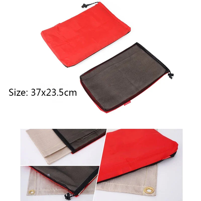🔥 Fireproof Camping Mat – Flame Retardant BBQ & Picnic Blanket | Heat Resistant Fiberglass Cloth