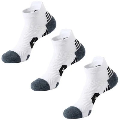 3 Pairs Non-Slip Quick-Drying Fitness & Running Socks for Men & Women - Basketball Training Socks 🏃‍♂️🏀