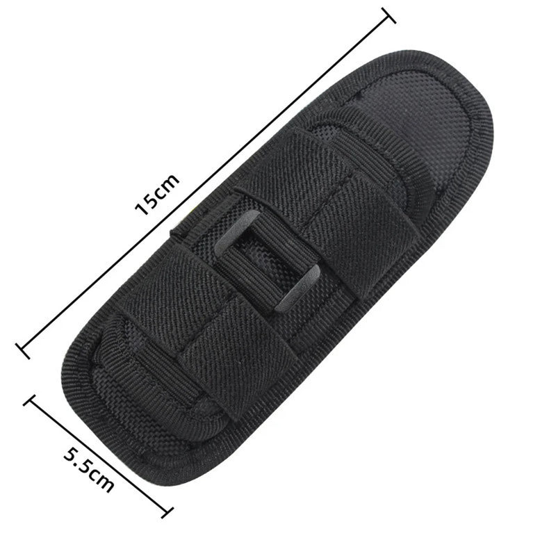 Tactical 360° Rotating Flashlight Holster – Durable Belt Torch Pouch for Hunting, Survival & Outdoor Gear