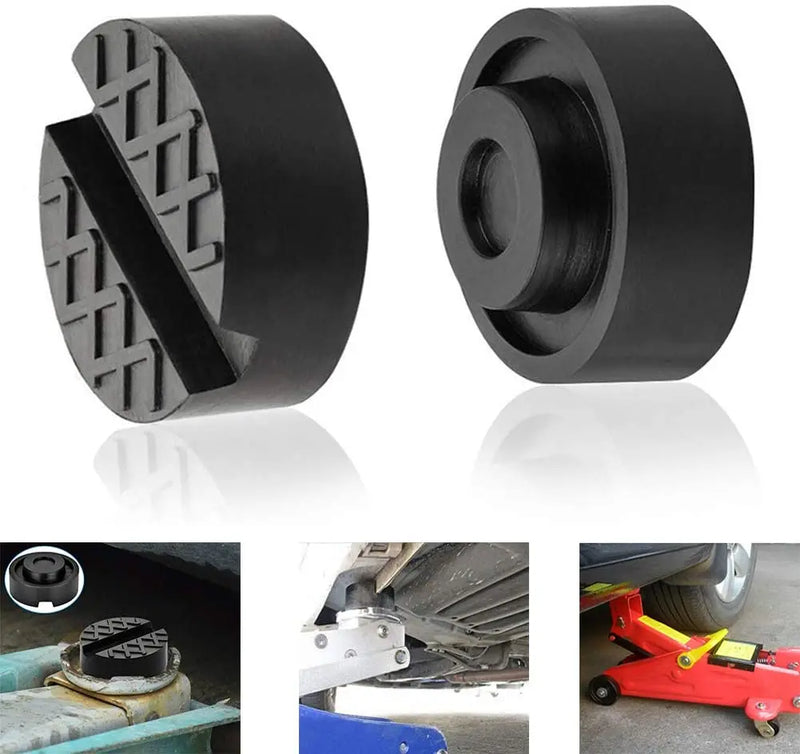 Universal Car Lift Jack Support Pad – Slotted Rubber Frame Rail Adapter for Lexus, Subaru, Fiat, Volvo 🚗🛠️