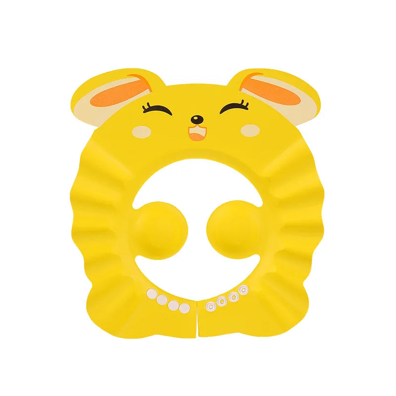 Adjustable baby shower cap for kids with ear and eye protection – perfect for tear-free bath time

