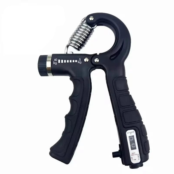 Adjustable R-Type hand grip strengthener for finger, wrist, and forearm exercise