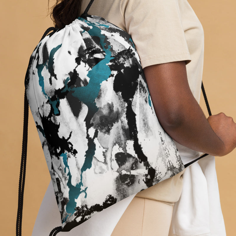 Vibrant Drawstring Bag - Sporty Style and Versatility