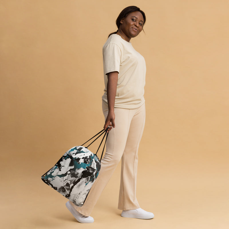 Vibrant Drawstring Bag - Sporty Style and Versatility
