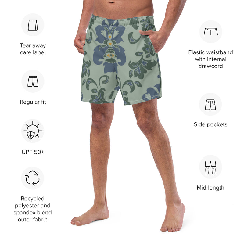 Stay Cool in Style with Men's Swim Trunks - Quick-Drying, Breathable, and Functional