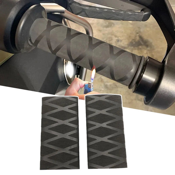 BMW R1250GS R1200GS F850GS heat shrink rubber grip cover – non-slip motorcycle handlebar wrap for better control and comfort.